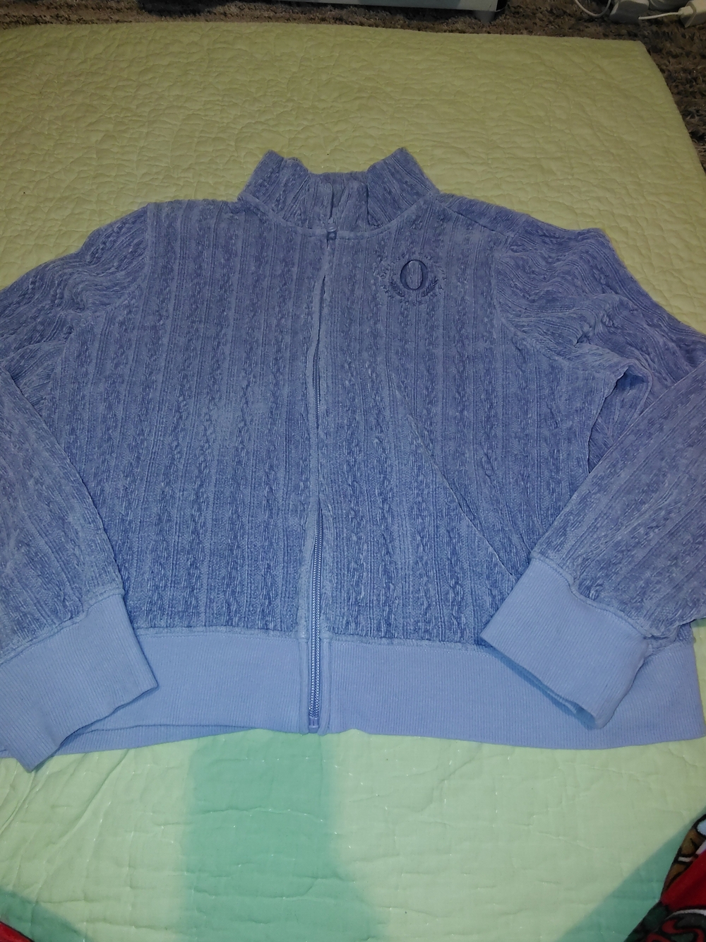 aerie Lavender Zip-Up Teddy Jacket